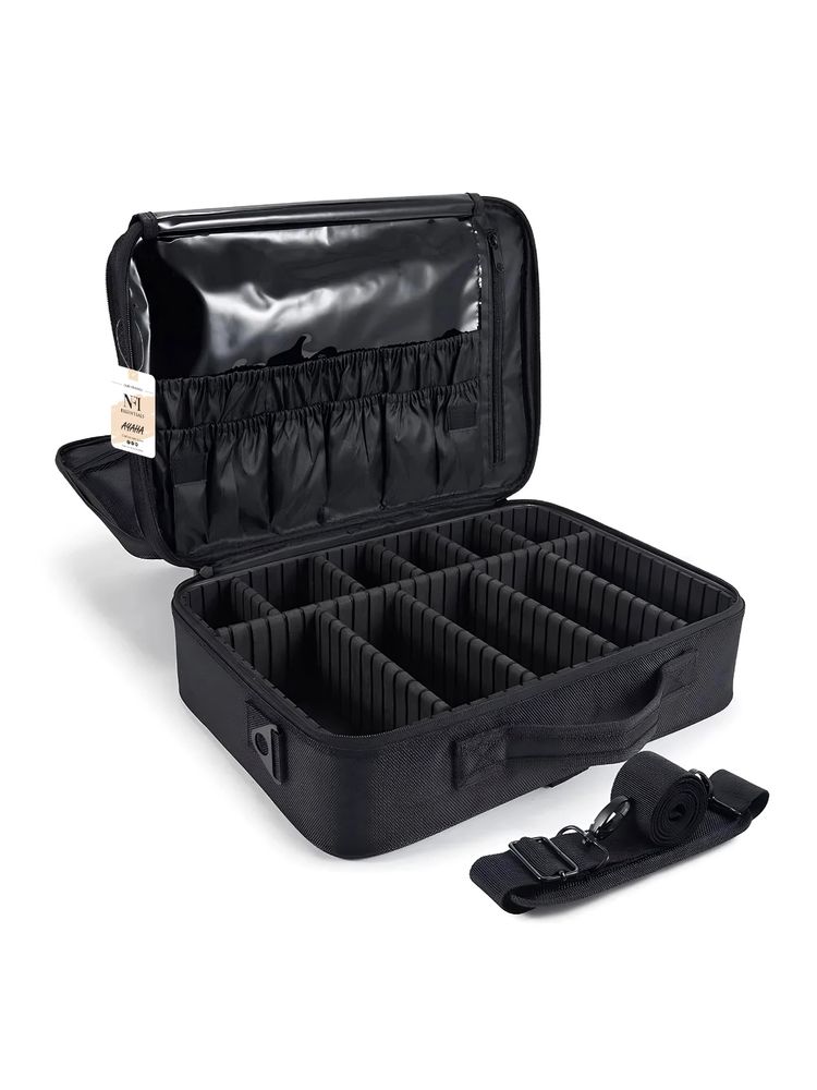 NFI Essentials Black Makeup Box (L)