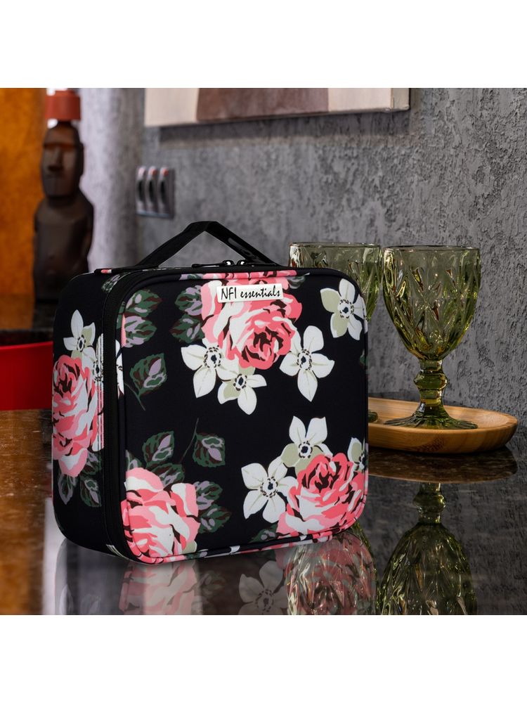 NFI Essentials Black PU Print Makeup Box (L)-image-22