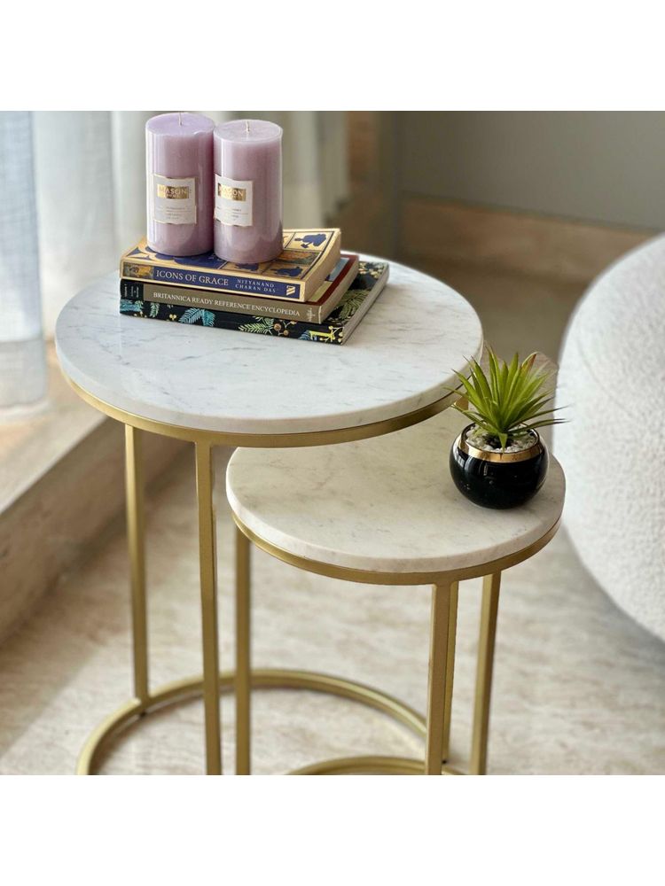 Mason Home Oxford Marble Side Table (Set of 2)-image-5