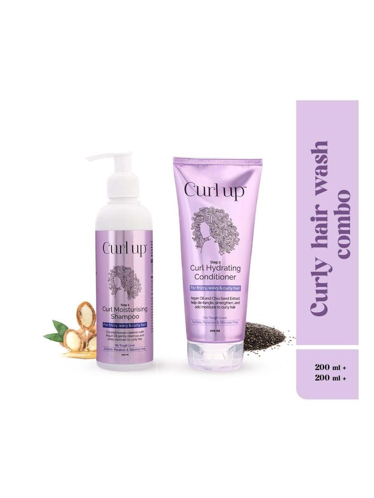 Curl Up Hair Wash Combo with Curly Hair Shampoo and Conditioner-picture-26
