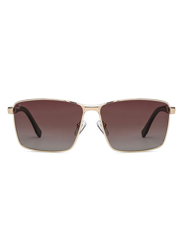 Vincent Chase by Lenskart Brown Gradient Rectangle Sunglasses-VC S13969-picture-22