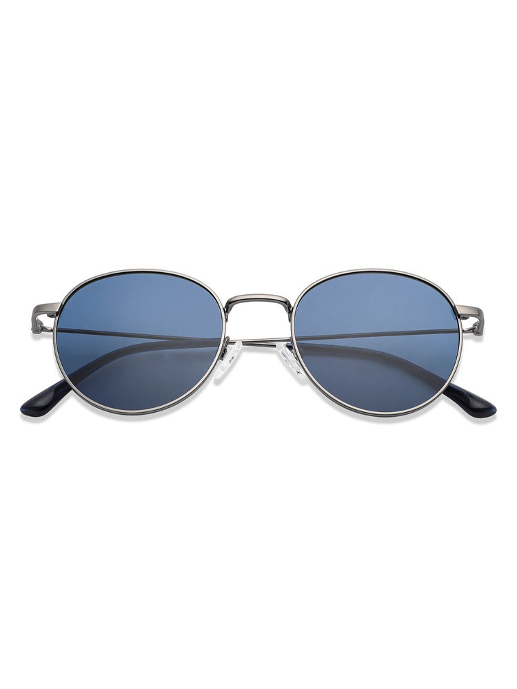 Vincent Chase by Lenskart by Lenskart Gunmetal Round Sunglasses - VC S13137-picture-12