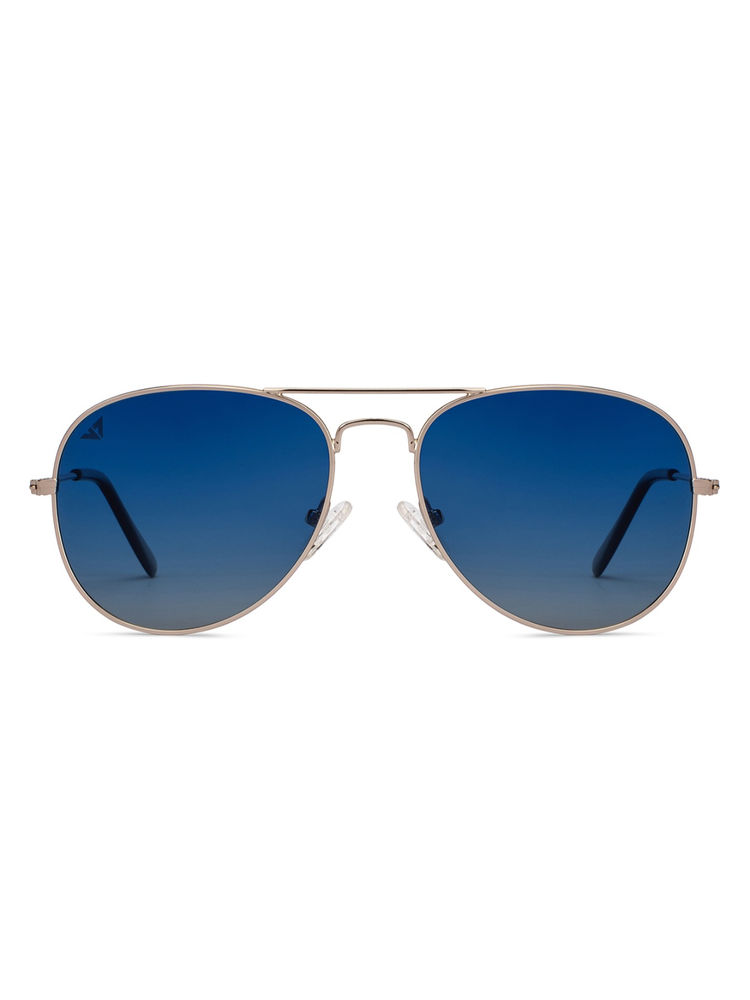 Vincent Chase by Lenskart by Lenskart Gold Aviator Sunglasses - VC S11075-image-21