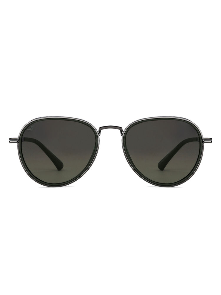 Vincent Chase Gunmetal Large Pilot Sunglasses With Cleaning Cloth And Hard Box-picture-24