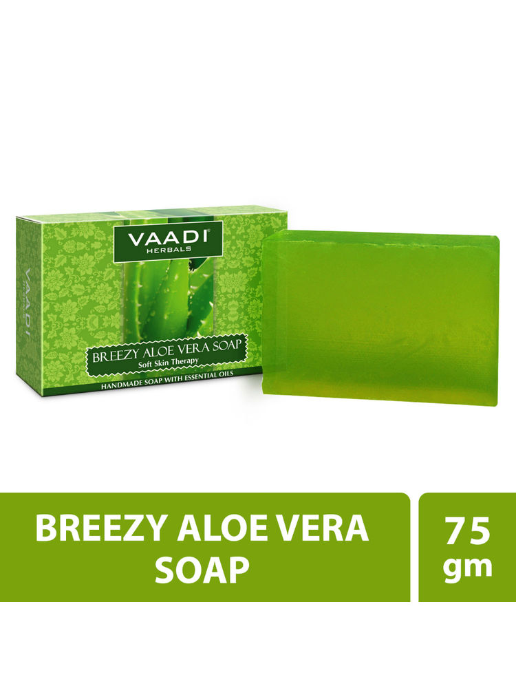 Vaadi Herbals Breezy Aloe Vera Soap Soft Skin Therapy-picture-16