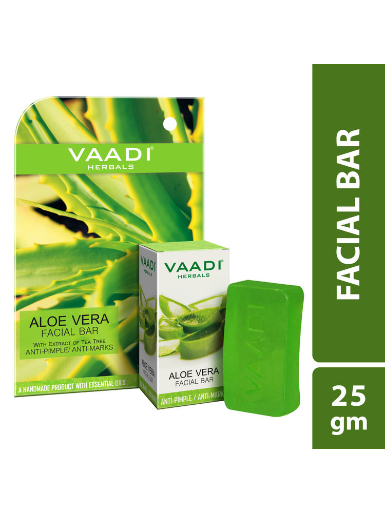 Vaadi Herbals Aloe Vera Facial Bar with Extract of Tea Tree-picture-18