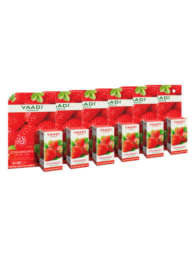 Vaadi Herbals Value Pack of 4 Strawberry Facial Bars-image-8