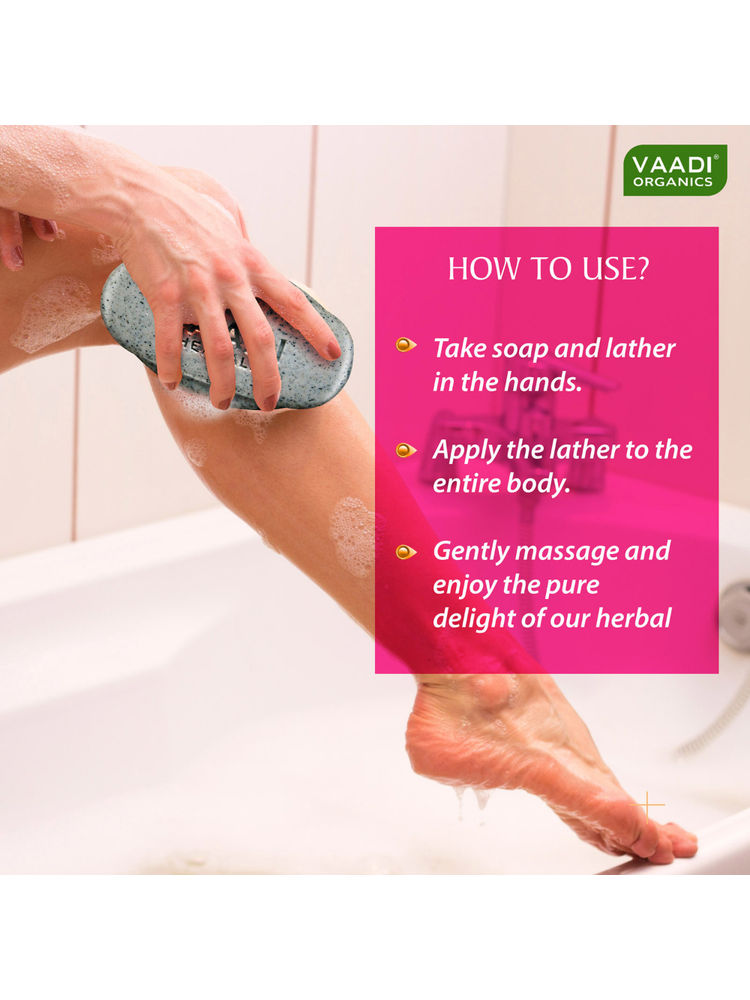 Vaadi Herbals Value Pack Of 3 Elbow-Foot Knee Scrub Soaps