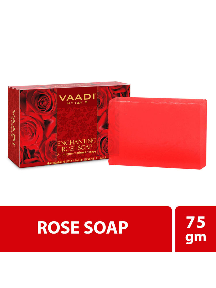 Vaadi Herbals Enchanting Rose Soap With Anti Pigmentation Therapy-image-48