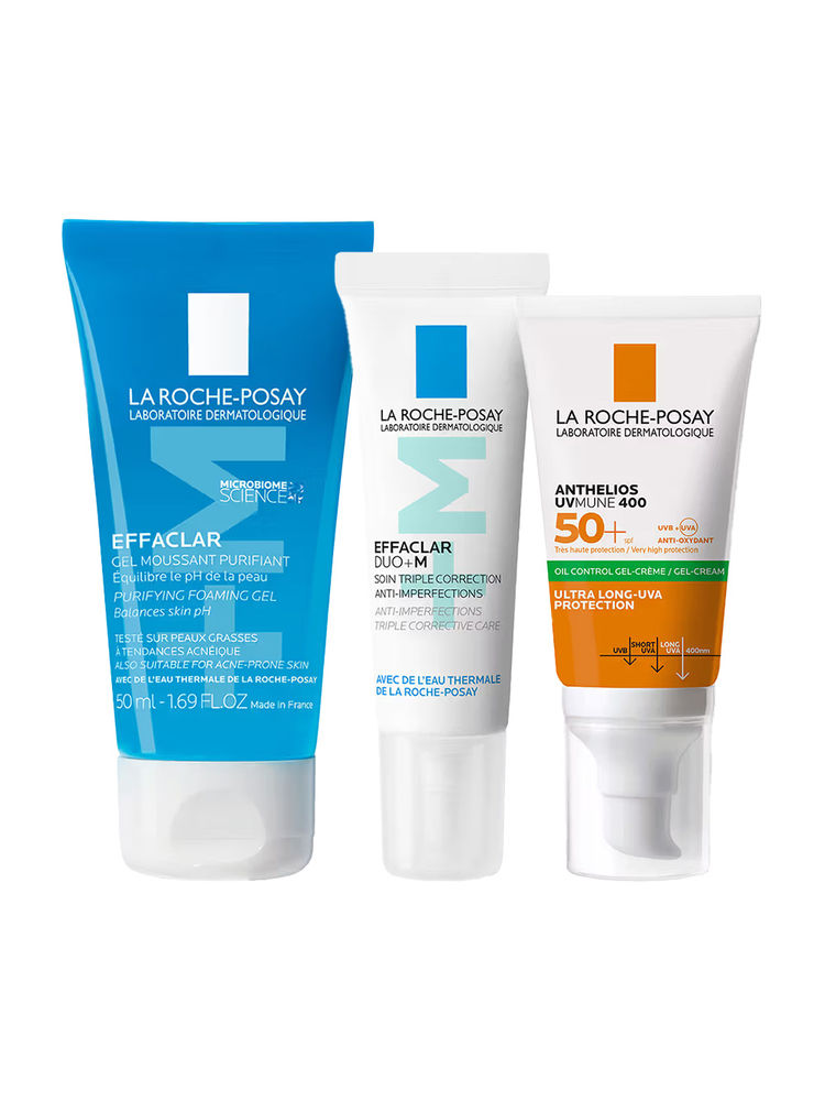 La Roche-Posay 3-Step Skin Routine For Acne, 3-Step Anti-Acne Combo with Matte Finish SPF 50+-image-18