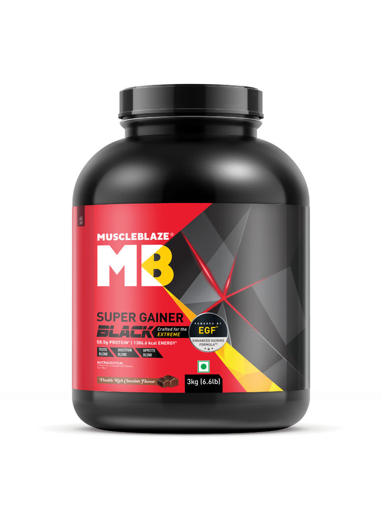 MuscleBlaze Super Gainer Black - Double Rich Chocolate