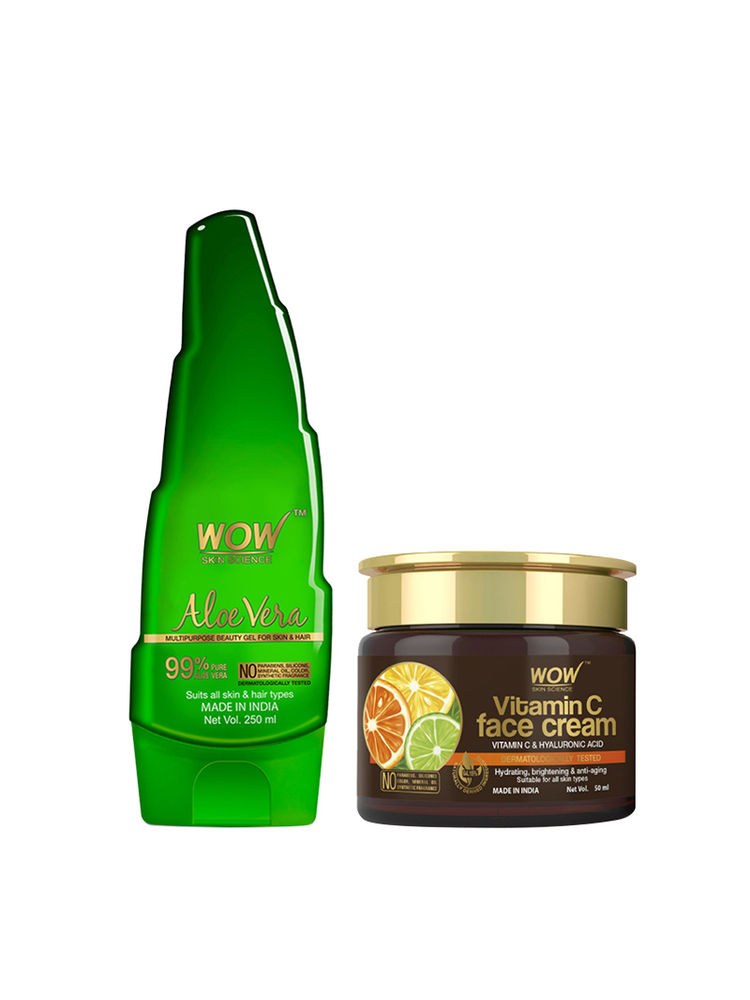 WOW Skin Science Aloe Vera Gel & Vitamin C Face Cream