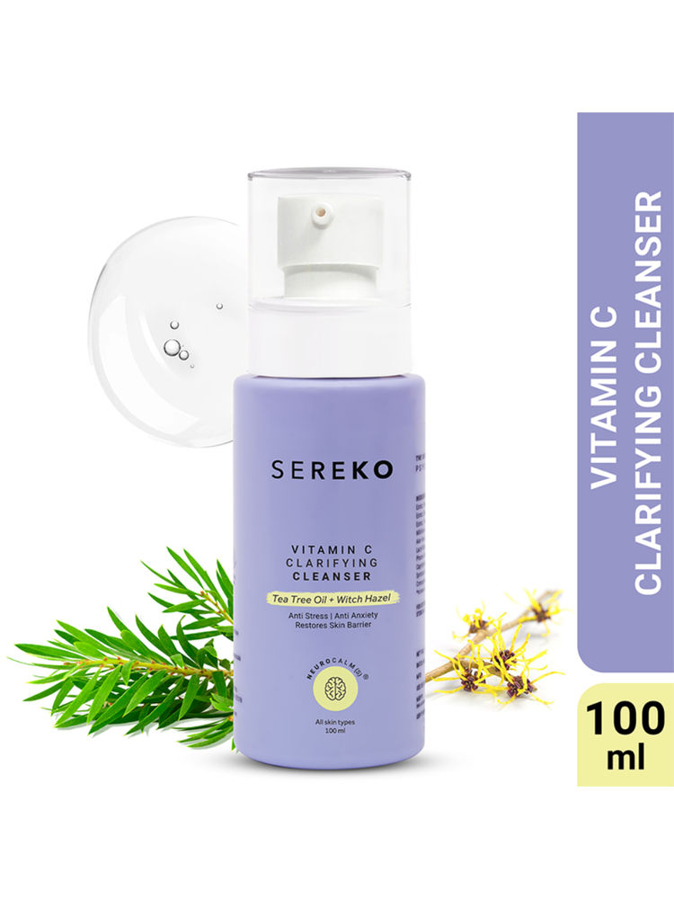 Sereko Vitamin C Clarifying Face Wash Cleanser For Brighter & Glowing Skin With Tea Tree Oil-picture-11