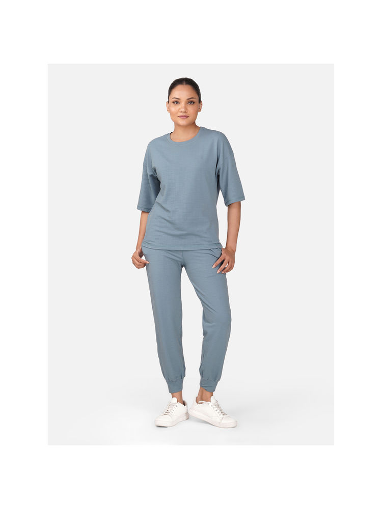 Wear Jukebox Cloud Comfort Blue T-Shirt with Joggers (Set of 2)-image-5
