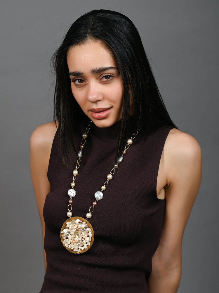 Odette Multi-Color Pearl Alloy Embellished Jewellery Set-picture-26