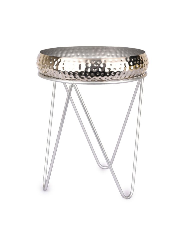 Manor House House Roshni Nickel Finish Urli 8 inches Round-image-3