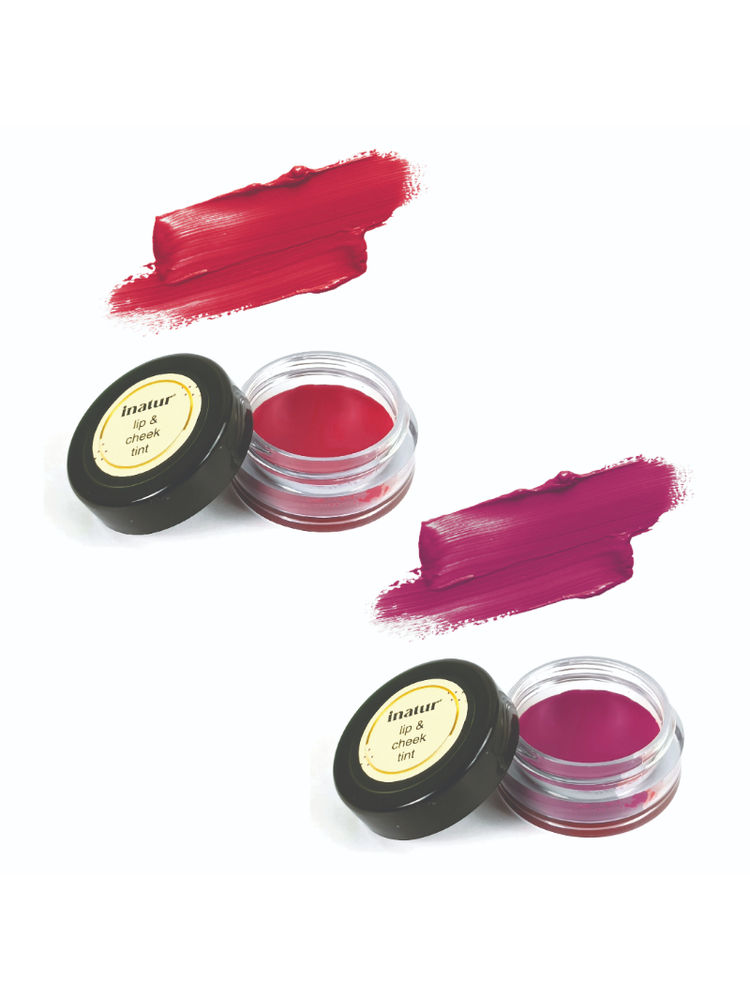 inatur Lip and Cheek Tint Roseberry and Peony Pink with Shea Butter and Organic Oils-image-5