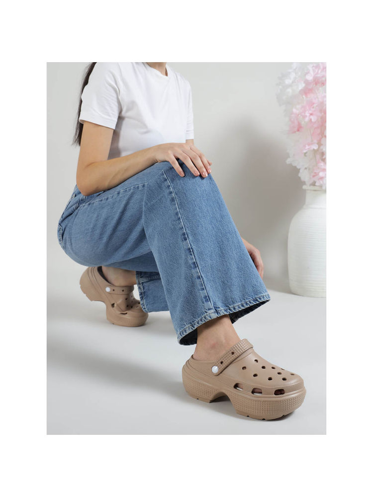 Truffle Collection Brown Solid Clogs-picture-16