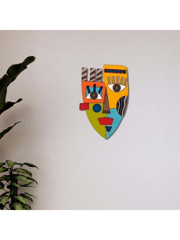 eCraftIndia 3D Face Decorative Wooden Wall Hanging Decor | Home Decor Items-image-13