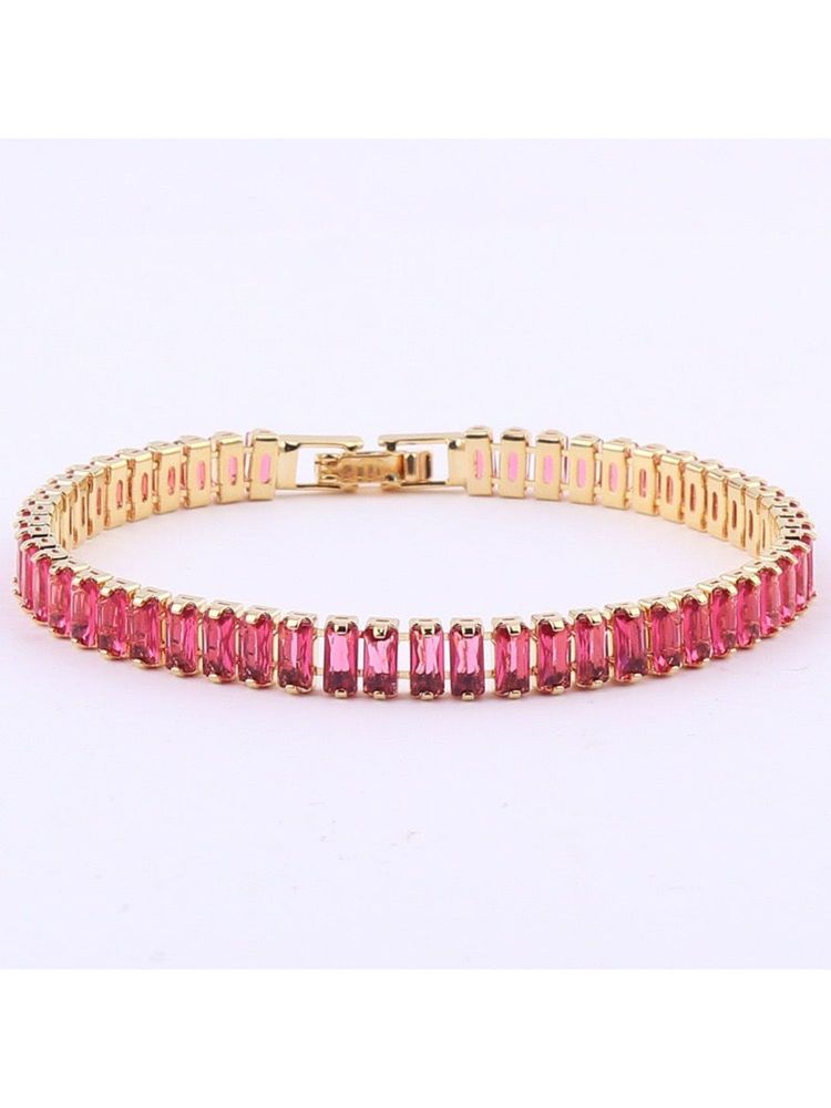 Salty Hot Fusion Diamond Tennis Bracelet-picture-13