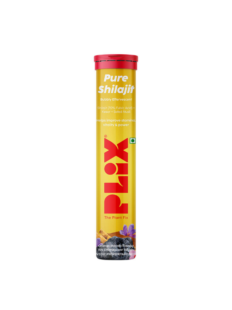 Plix 500mg Shilajit Effervescent Tablets Orange, Improves Stamina & Vitality Safed Musli For Men-picture-24