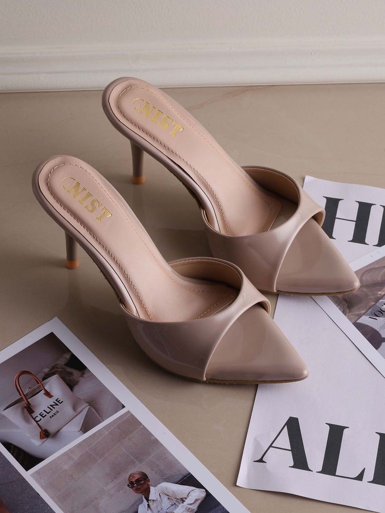 GNIST Classic Pointed Toe Beige Stilettos-picture-28