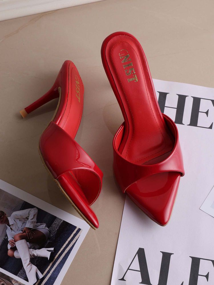 GNIST Classic Pointed Toe Red Stilettos-picture-14