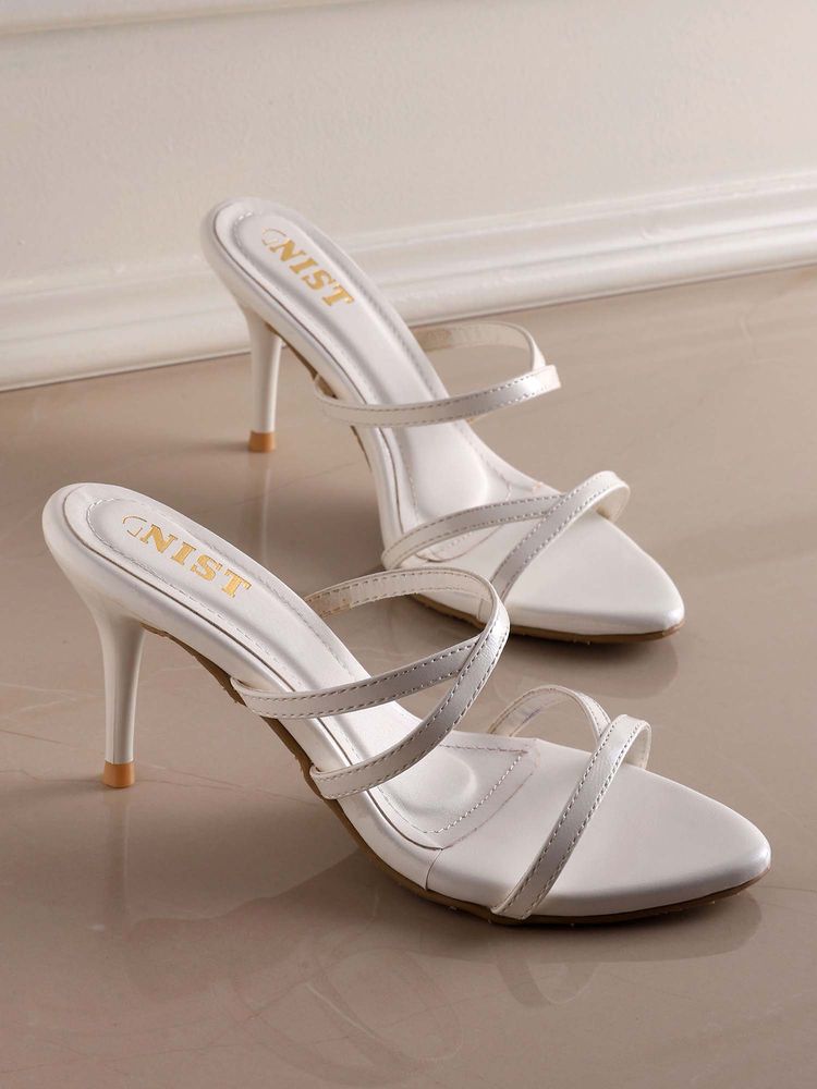 GNIST Classic Pointed Toe White Stilettos-picture-12