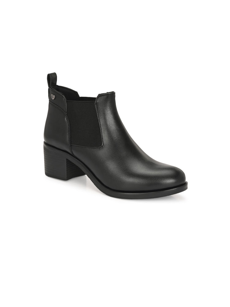 Delize Women Casual Black Chelsea Boots-picture-12