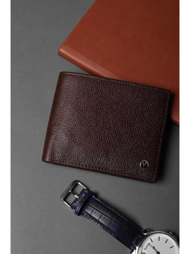 Van Heusen Men Brown Genuine Leather Wallet-picture-11