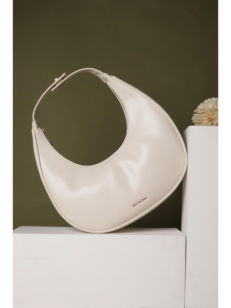 Van Heusen Women White Solid Casual Handbag-image-39