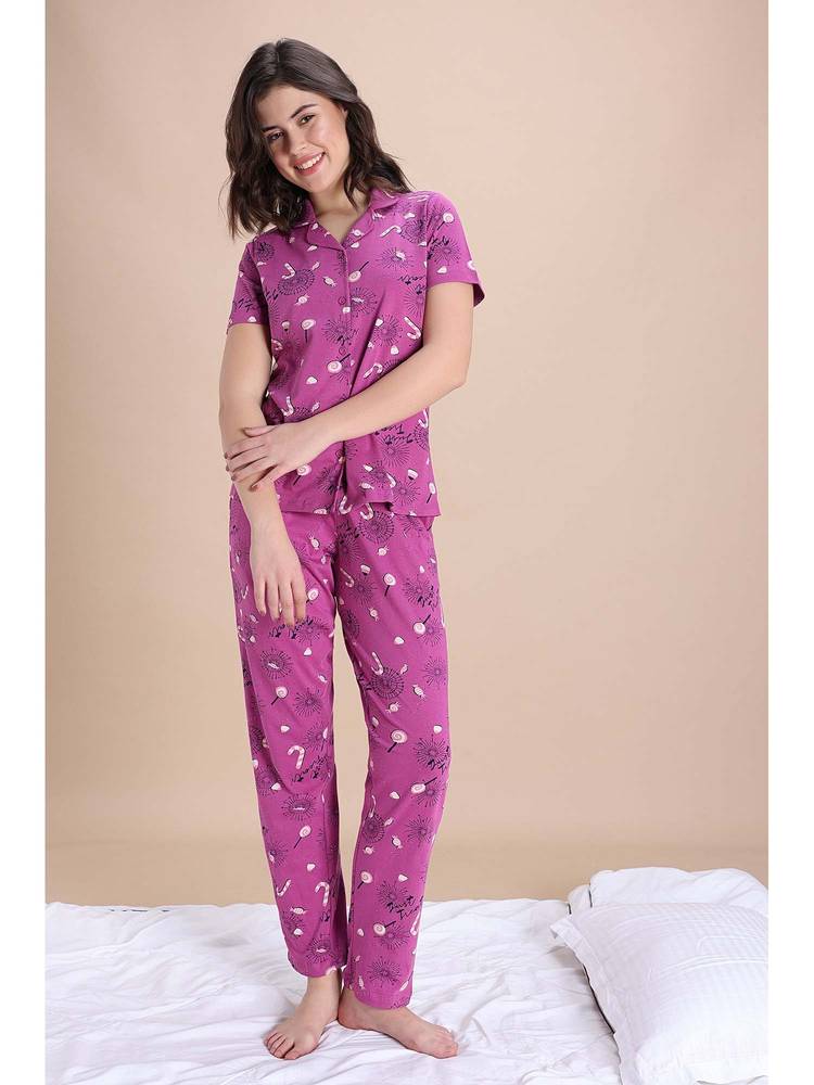 Zivame Knit Cotton Shirt and Pyjama-picture-26