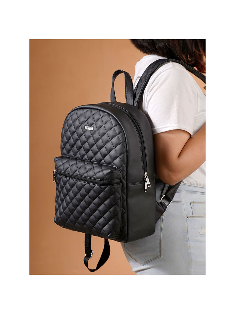 Nestasia Unisex Black Travel Backpack For 14 Inch Laptops-picture-8