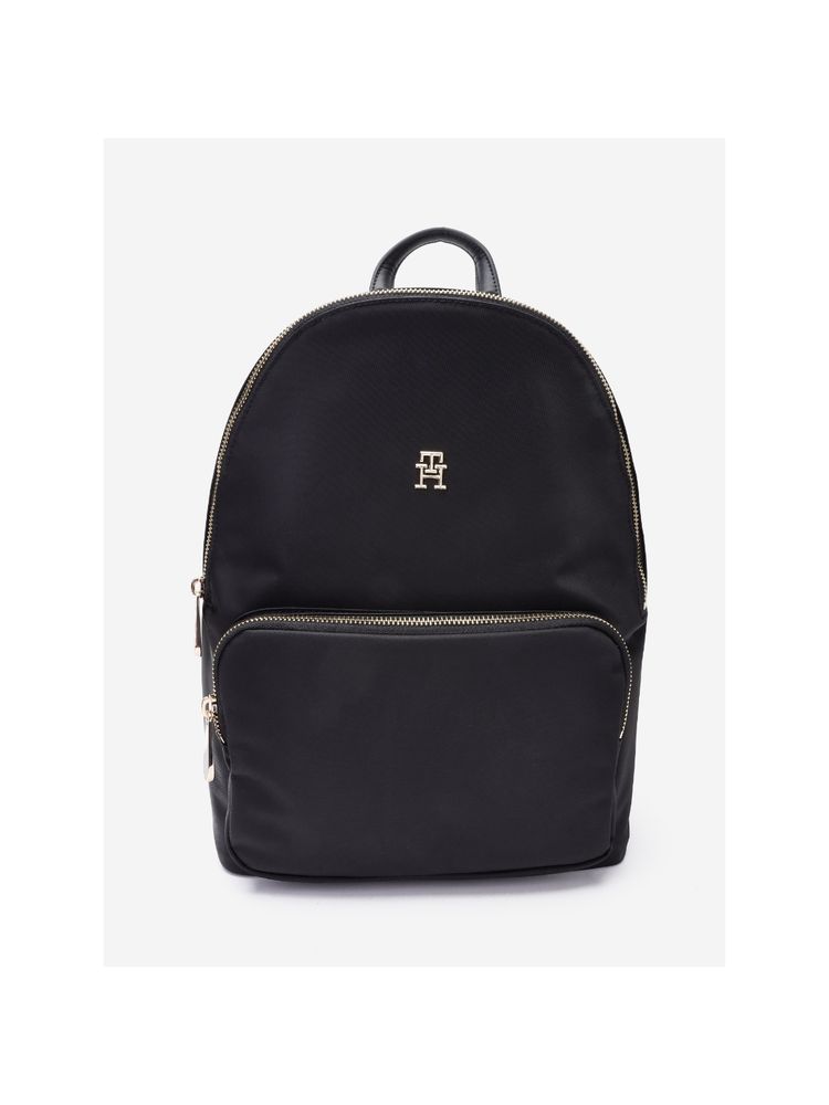 tommy hilfiger accessories Tommy Hilfiger Solid Black Nylon Backpack-picture-27
