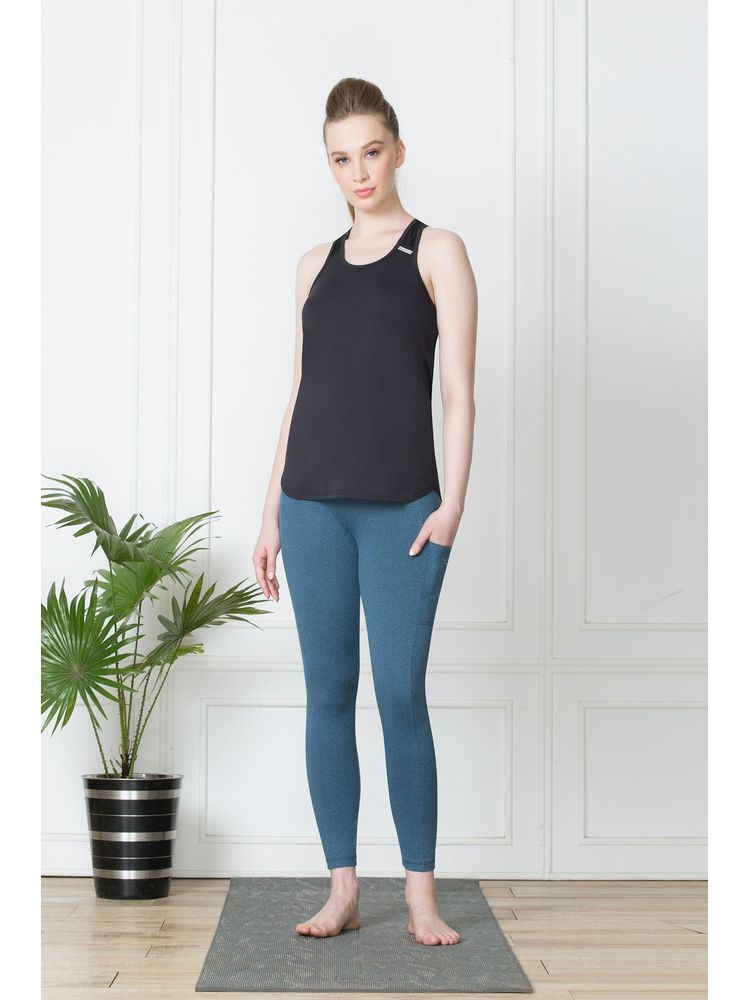 van heusen woman lingerie and athleisure Van Heusen Women Proactive Snug Fit & High Stretch Yoga Pants - Ocean Blue-picture-28