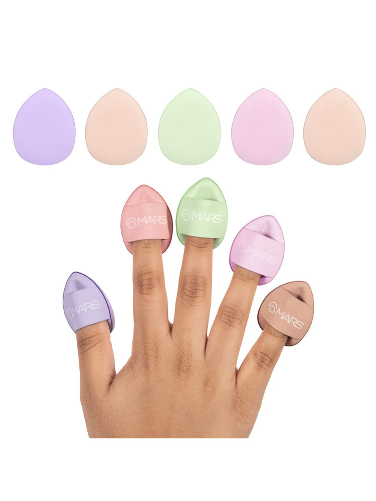 MARS Finger Fits Mini Makeup Puffs For Multipurpose Makeup - Pack Of 5-picture-18