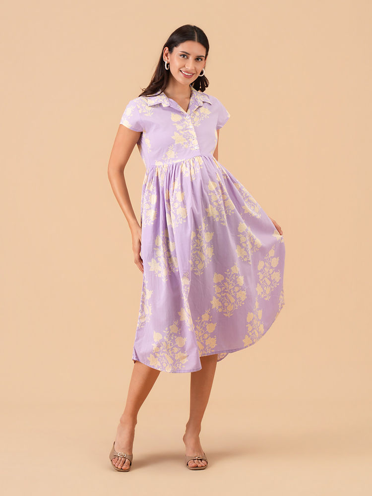 The Mom Store Pastel Affair Maternity and Nursing Dress-image-2