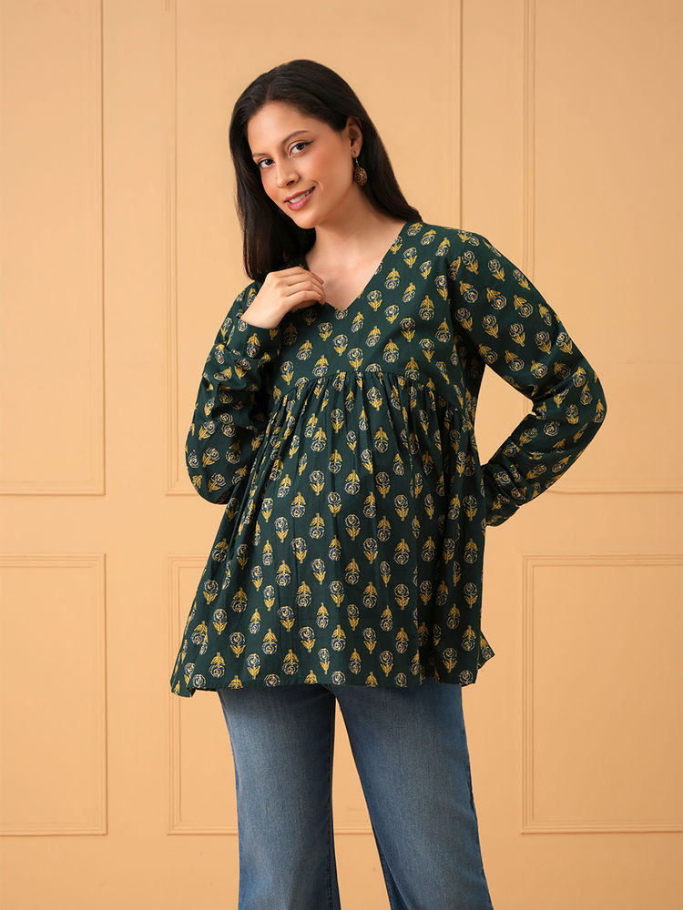 The Mom Store Neel Patra Maternity Short Top-picture-21