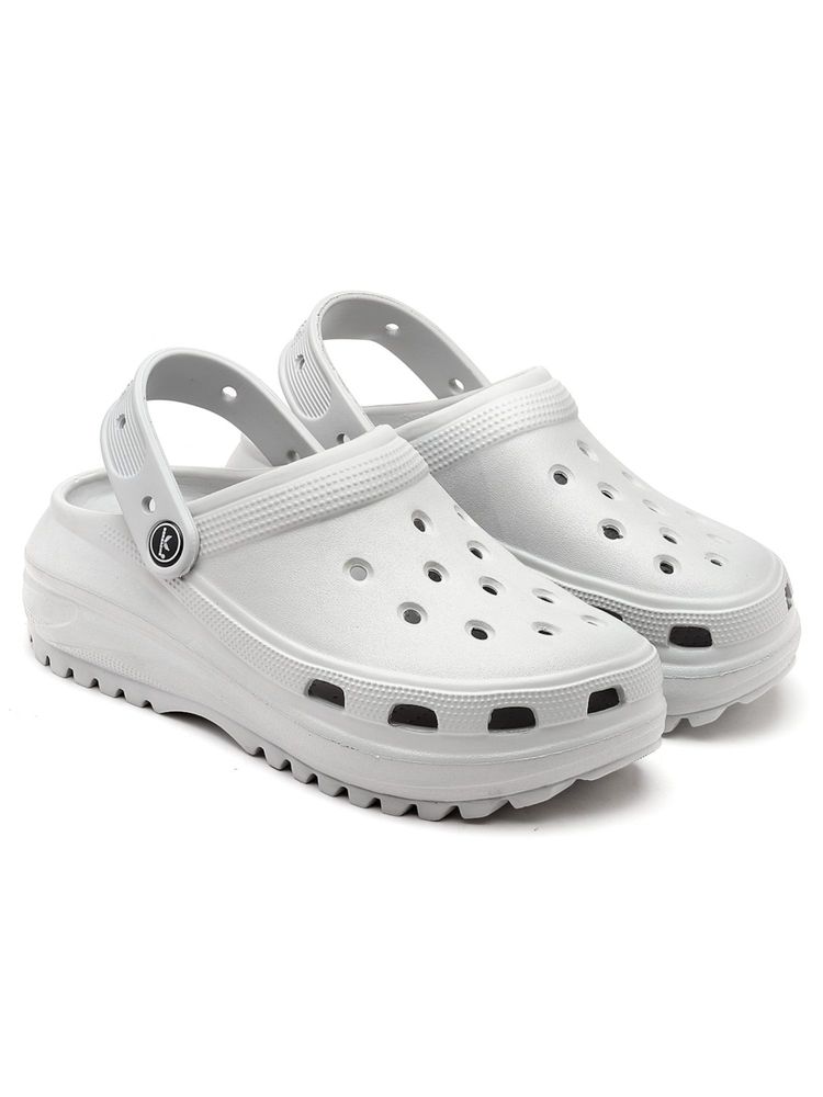 BERSACHE Women Grey Clogs-picture-27
