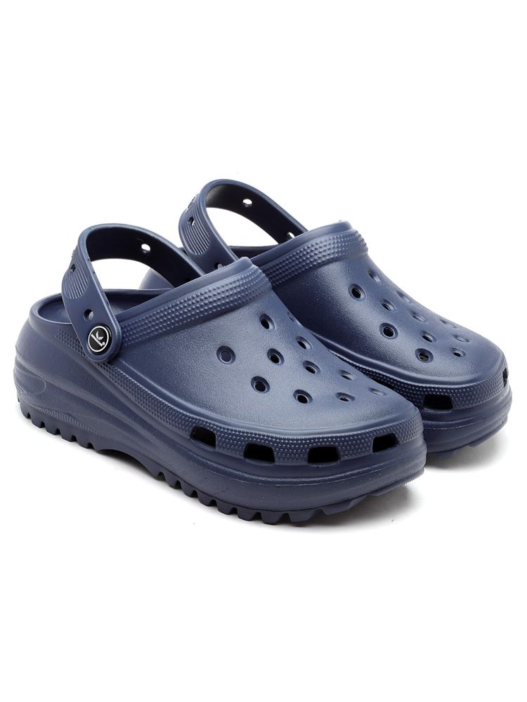 BERSACHE Women Navy Blue Clogs-image-0