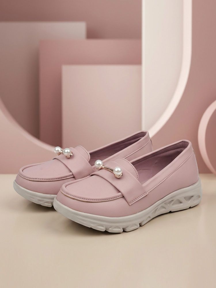 EZOK Jivevibe Women Pink Loafers-picture-17