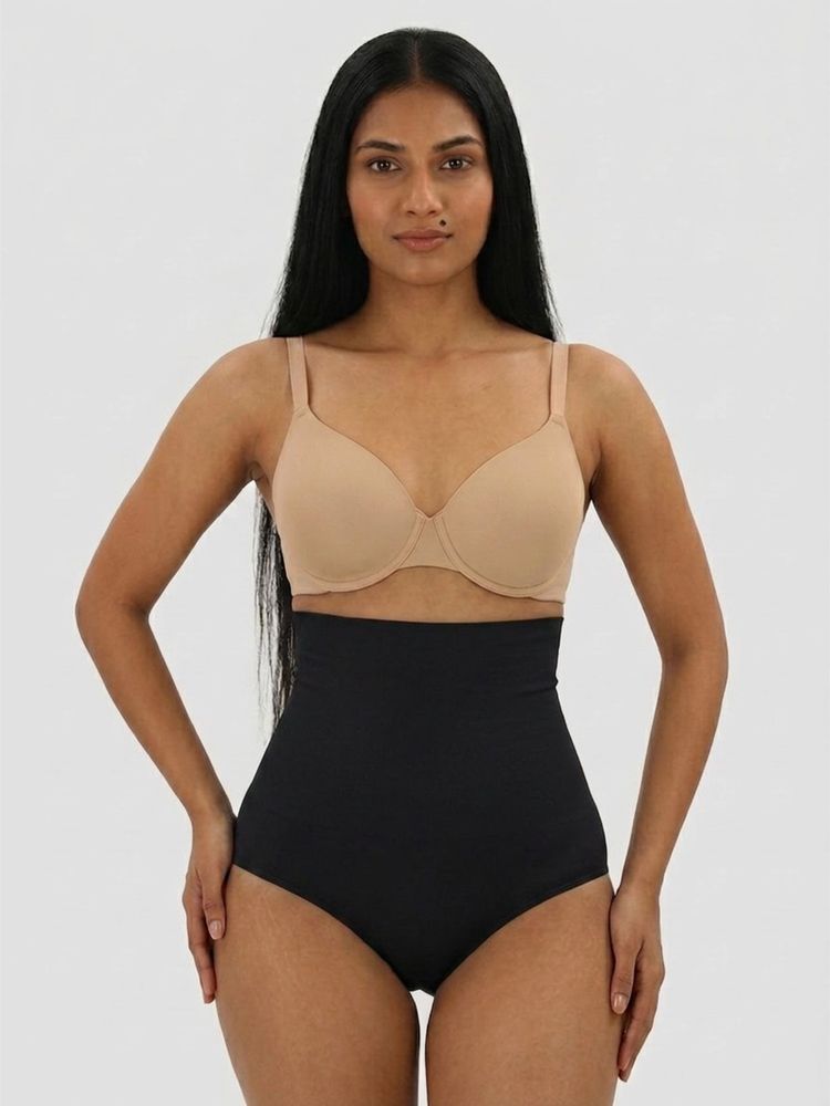 Shop The Edit High Waist Tummy Control Shapewear Brief Black-picture-24