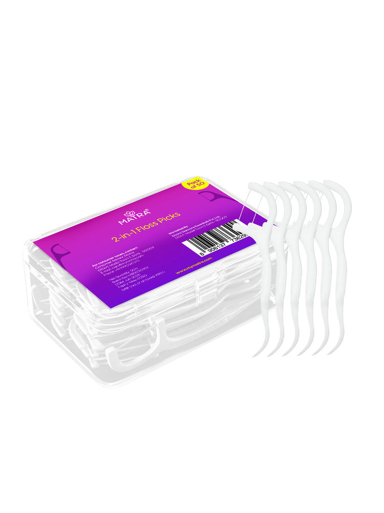 Matra Dental Floss Picks Flosser Sticks With Toothpick For Deep Clean-picture-13