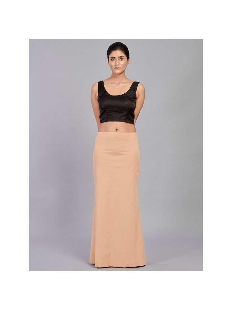 I AM BY DOLLYJAIN Cotton Lycra D'coat Beige-picture-18