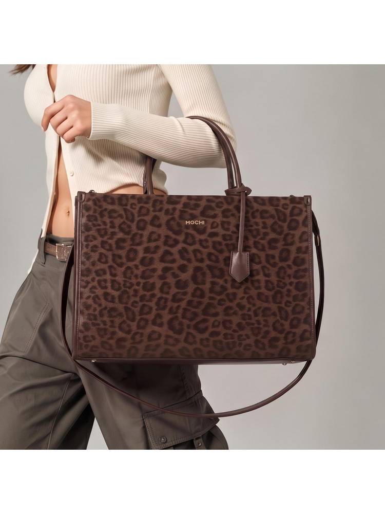Mochi Brown Women's Tote Bag with Detachable Strap-picture-11
