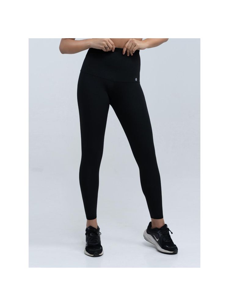 SOIE Womens Black Seamless High Compression Activewear Sports Leggings-picture-22