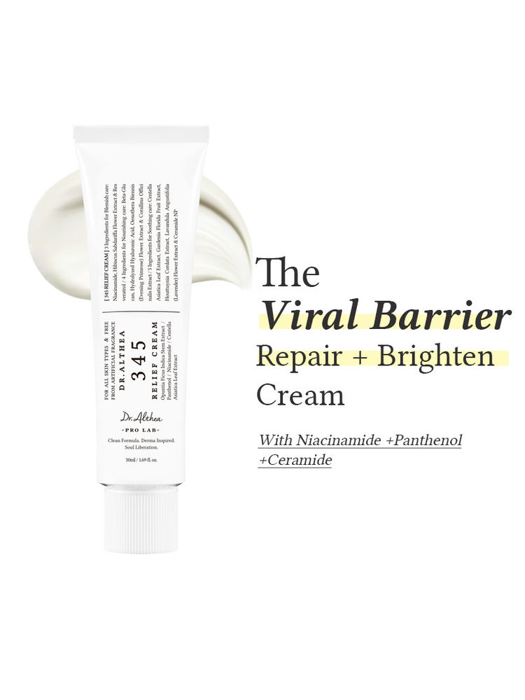 Dr.Althea 345 Relief Cream: Soothing & Barrier Repair Cream with power of Niacinamide & Panthenol-image-48
