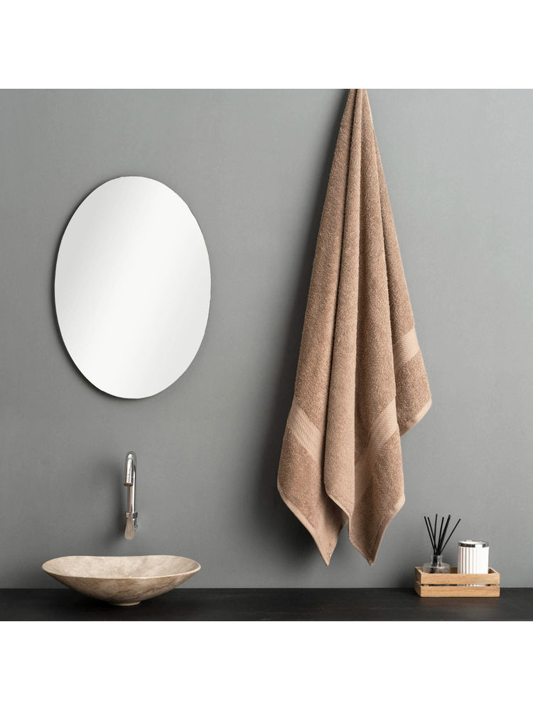 Ddecor Live Beautiful Beige Cotton 500 GSM Bath Towel - Pack of 1-picture-22