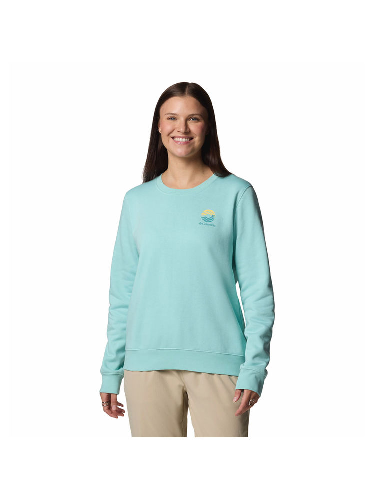 Columbia Womens Turquoise Beaumount Graphic Crew Sweatshirt-picture-13