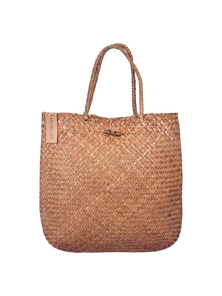 DENOVA Seagrass Handbag with Lining-image-4